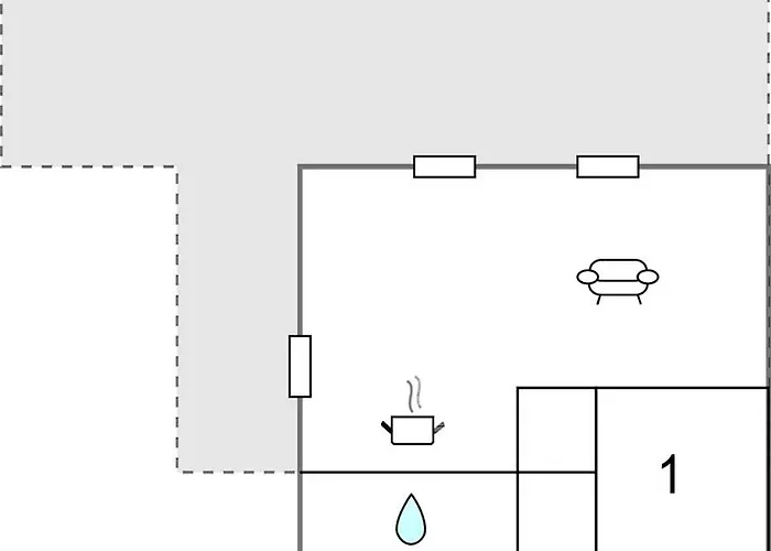 1 Bedroom Stunning In 度假居